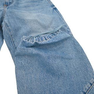 Frederic Blue Denim Barrel Leg Jeans
