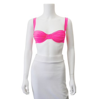 Neon Candy Pink Bikini Top