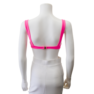 Neon Candy Pink Bikini Top