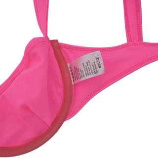 Neon Candy Pink Bikini Top