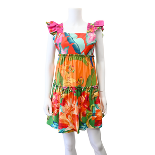 Foliage Mix Mini Dress