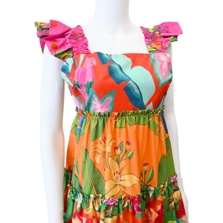 Foliage Mix Mini Dress