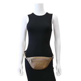 Jumbo GG Leather Belt Bag