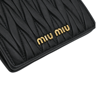 Matelassé Leather Compact Wallet
