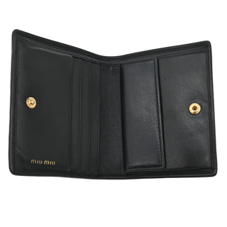 Matelassé Leather Compact Wallet