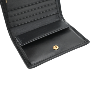 Matelassé Leather Compact Wallet