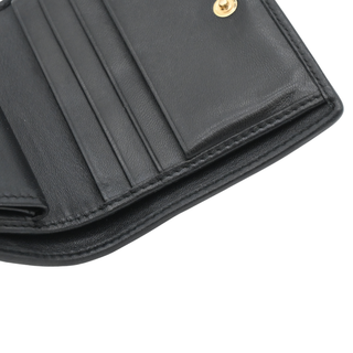 Matelassé Leather Compact Wallet