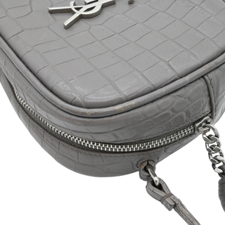 Mini Blogger Embossed Leather Camera Bag