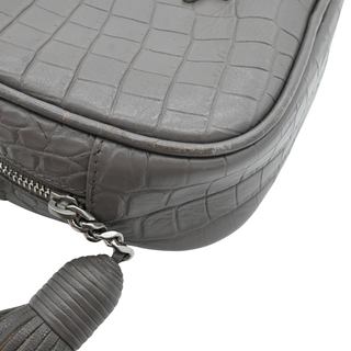 Mini Blogger Embossed Leather Camera Bag