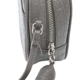 Mini Blogger Embossed Leather Camera Bag