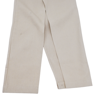 Beige Cotton Long Denim Skirt