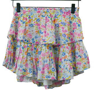 Floral Tiered Ruffle Skirt
