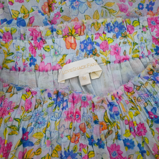Floral Tiered Ruffle Skirt