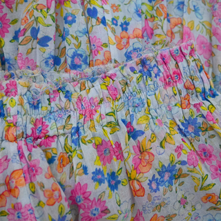 Floral Tiered Ruffle Skirt