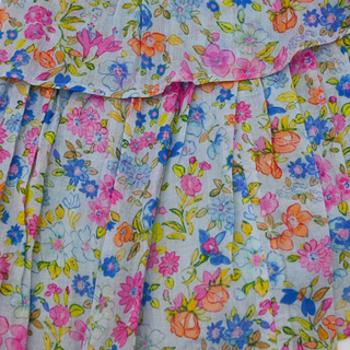 Floral Tiered Ruffle Skirt