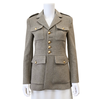 Gris Beige Saharienne Cashmere Jacket