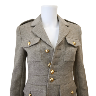 Gris Beige Saharienne Cashmere Jacket