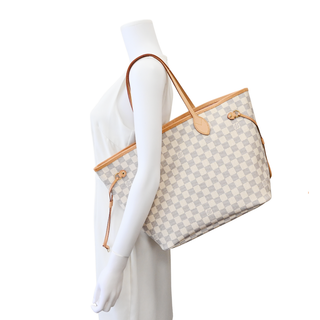 Neverfull MM Damier Azur Tote Bag