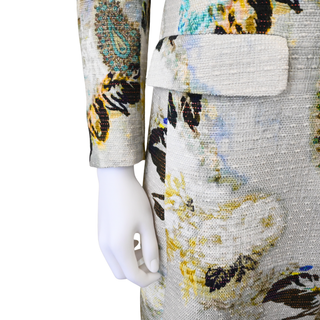 Exclusive Floral Paisley Jacquard Coat