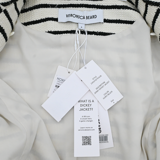 VERONICA BEARD | Jenny Striped Short Sleeve Dickey Jacket