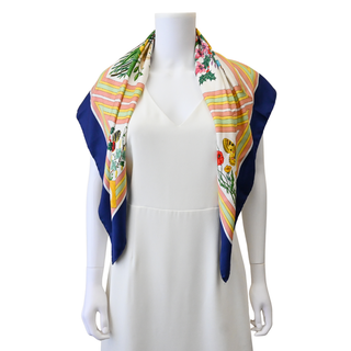 GUCCI | Multicolor Floral Silk Scarf