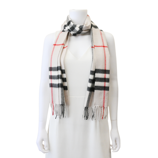 Check Cashmere Scarf