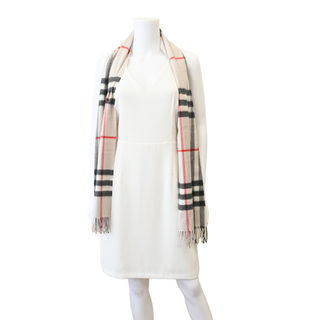 Check Cashmere Scarf
