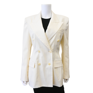 SALON 1884 | Emin Pinstripe Double-Breasted Blazer
