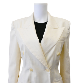 SALON 1884 | Emin Pinstripe Double-Breasted Blazer