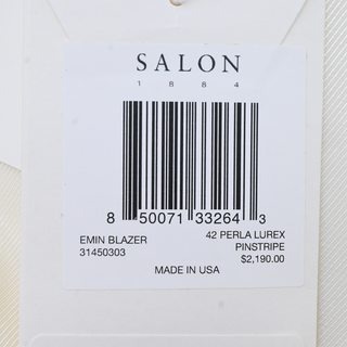 SALON 1884 | Emin Pinstripe Double-Breasted Blazer