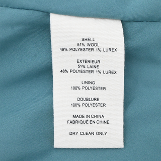 L'AGENCE | Teal Herringbone Single-Breasted Blazer
