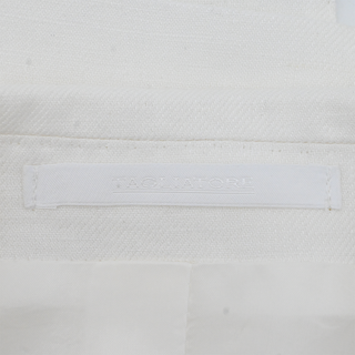 TAGLIATORE | White Nella Linen Double-Breasted Blazer