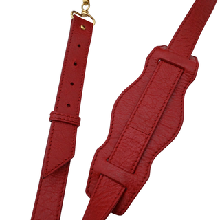 BALENCIAGA | Giant 12 Mini Pompon Red Leather Bucket Crossbody Bag