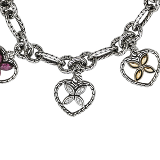 JOHN HARDY | Kawung Heart Charm Bracelet