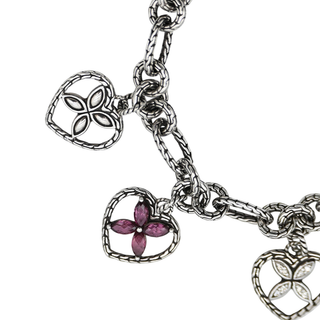 JOHN HARDY | Kawung Heart Charm Bracelet