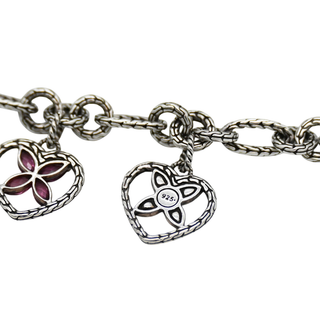 JOHN HARDY | Kawung Heart Charm Bracelet