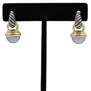 DAVID YURMAN | Two-Tone Chalcedony Acorn Drop Earrings