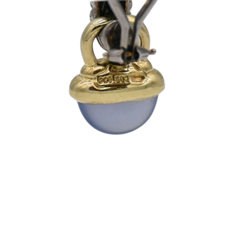 DAVID YURMAN | Two-Tone Chalcedony Acorn Drop Earrings