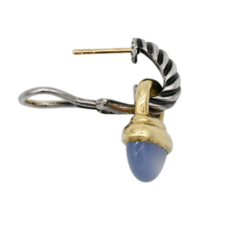 DAVID YURMAN | Two-Tone Chalcedony Acorn Drop Earrings
