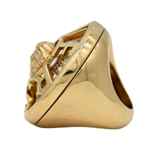 VERSACE | Gold-Tone Medusa Crystal Ring