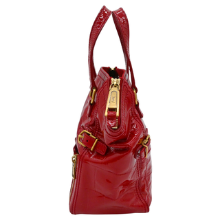 YSL | Red Patent Mini Downtown Tote Bag