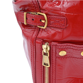 YSL | Red Patent Mini Downtown Tote Bag