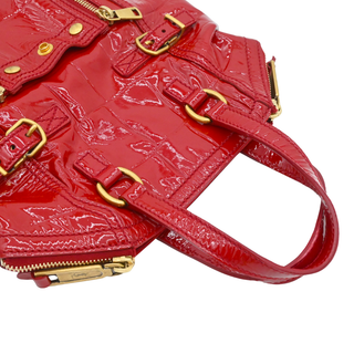 YSL | Red Patent Mini Downtown Tote Bag