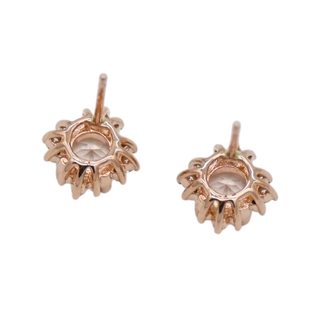 BRILLIANT EARTH | Cressidia Morganite Rose Gold Stud Earrings