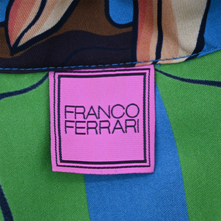 FRANCO FERRARI | Tropical Botanical Print Long Kimono Robe