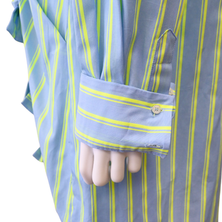MSGM | Striped Bow Detail Shirt Dress
