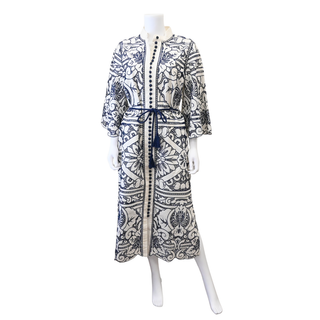 ZIMMERMANN | Embroidered Midi Belted Sun Dress