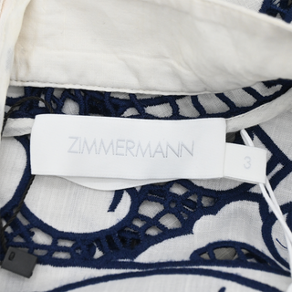 ZIMMERMANN | Lyre Embroidered Midi Belted Sun Dress