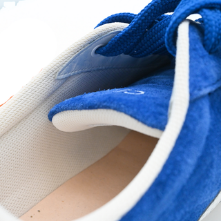 CELINE | Blue Suede Low-Top Lace-Up Sneakers