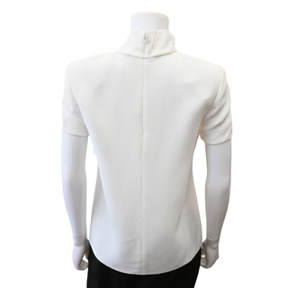 CELINE | Off-White Lavalliere Tie Neck Blouse